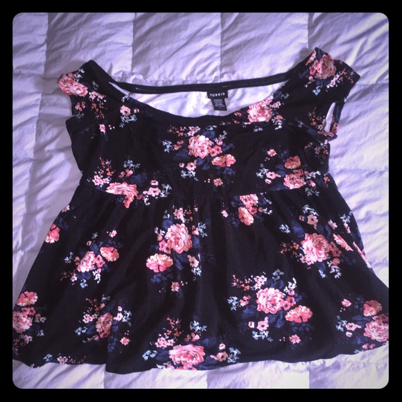 torrid Tops - Torrid off shoulder babydoll top